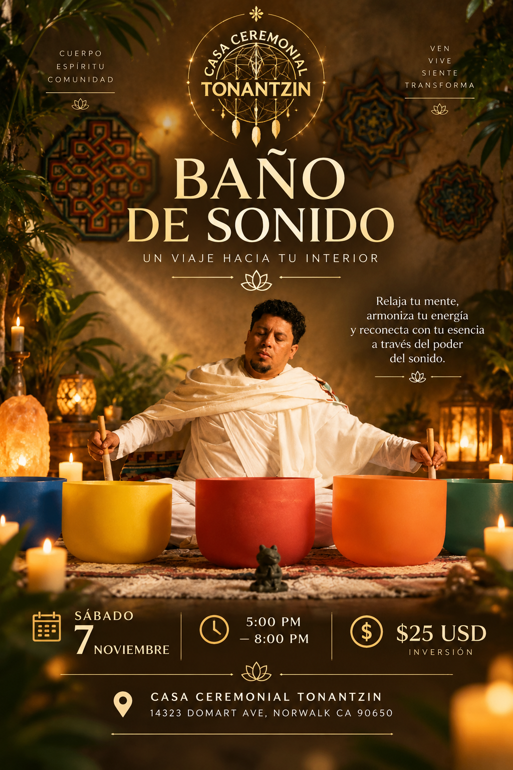 Volante completo de Baño de sonido