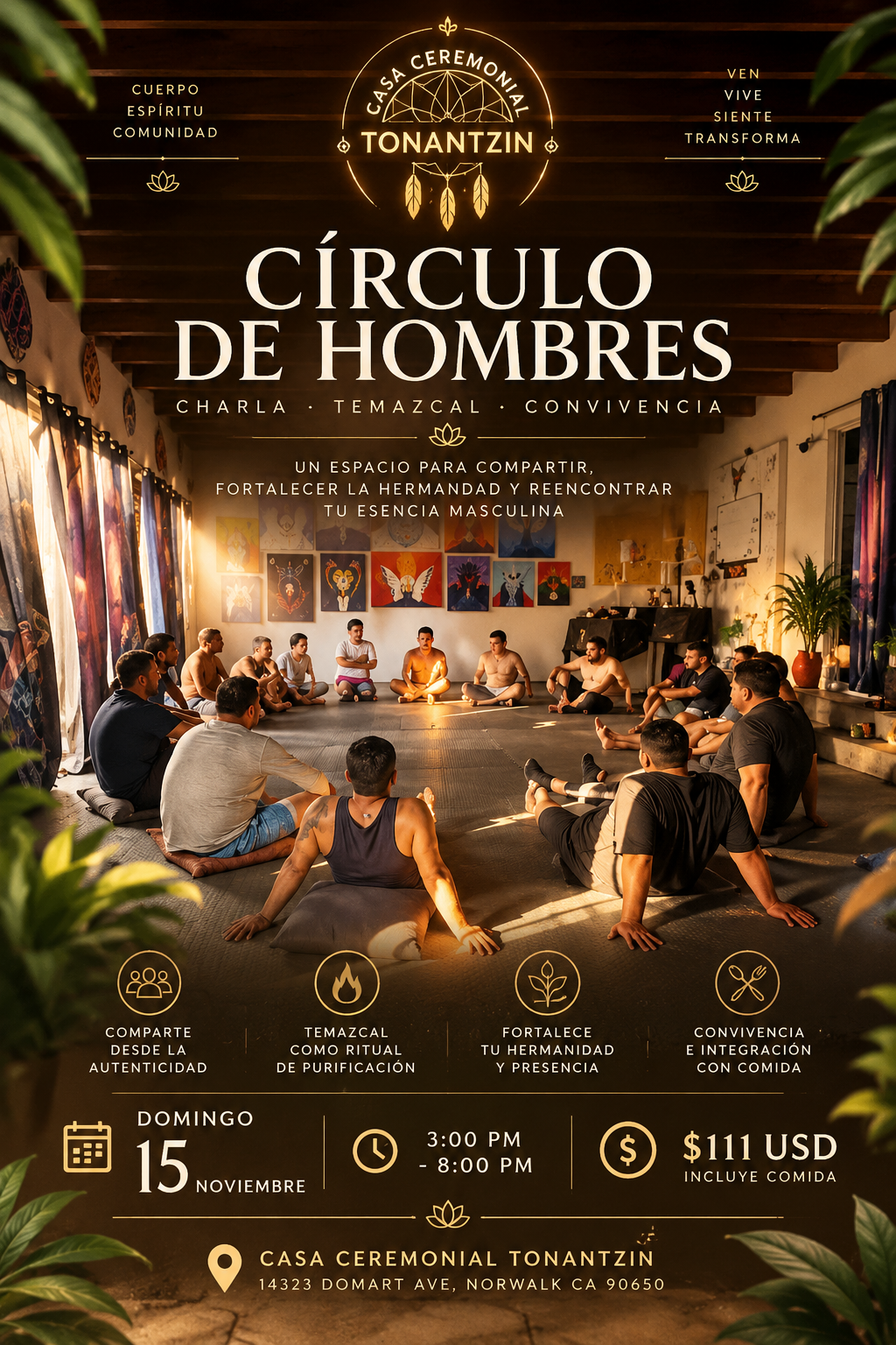 Volante completo de Círculo de hombres